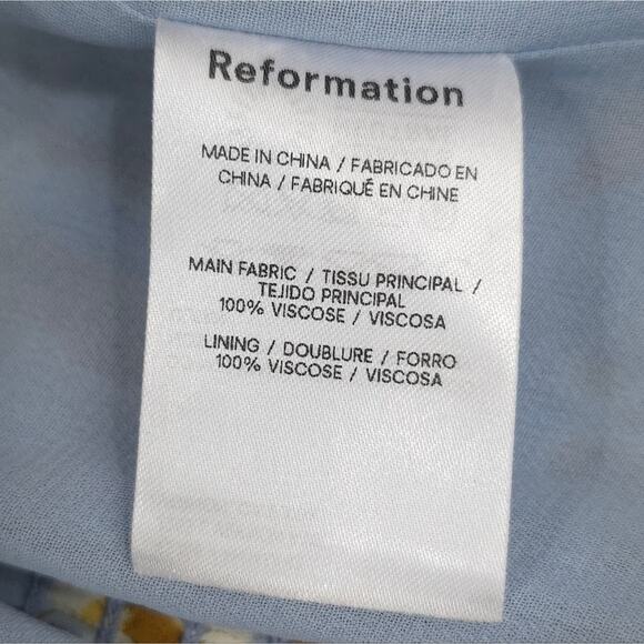 Reformation Liza Top Heavenly Floral Smocked Shirt - Picture 11 of 13